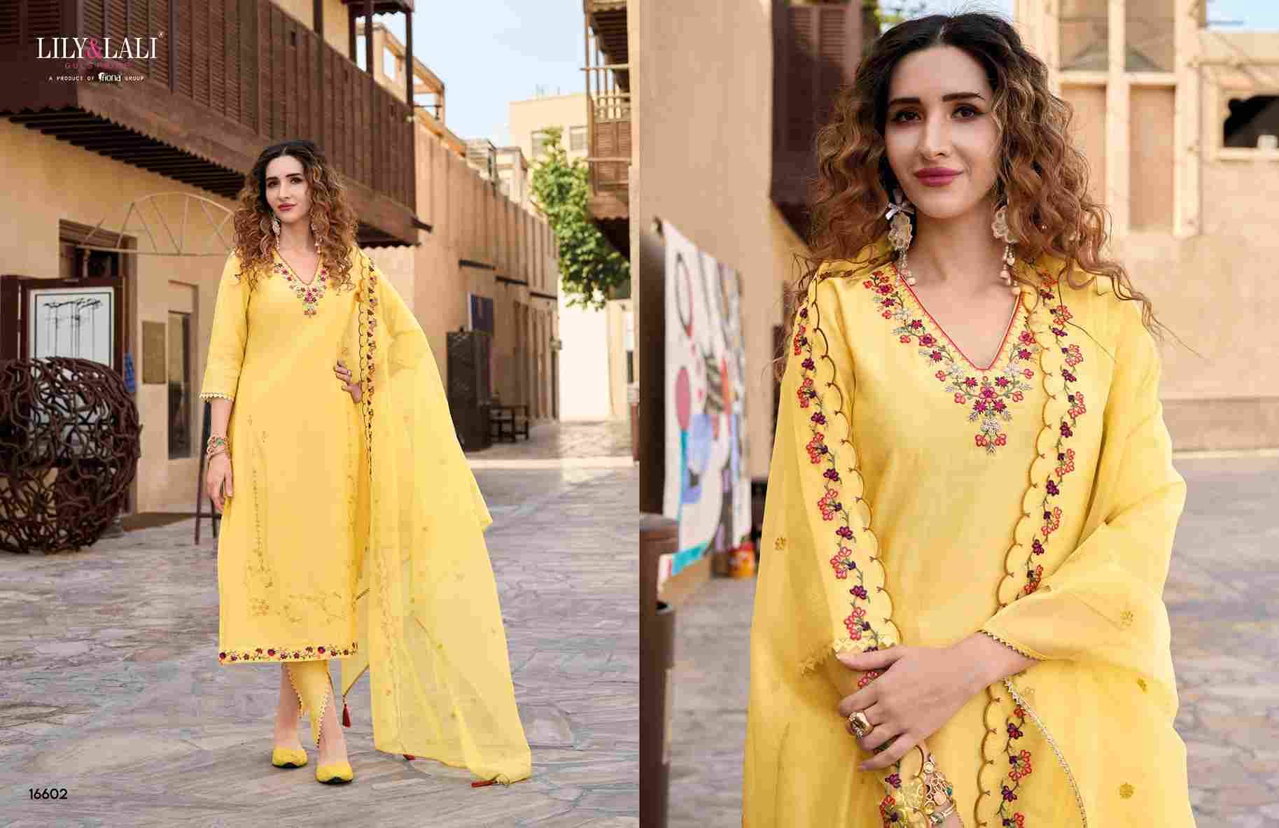 Miraan By Lily And Lali 16601 To 16606 Series Beautiful Stylish Suits Fancy Colorful Casual Wear & Ethnic Wear & Ready To Wear Milan Silk Dresses At Wholesale Price