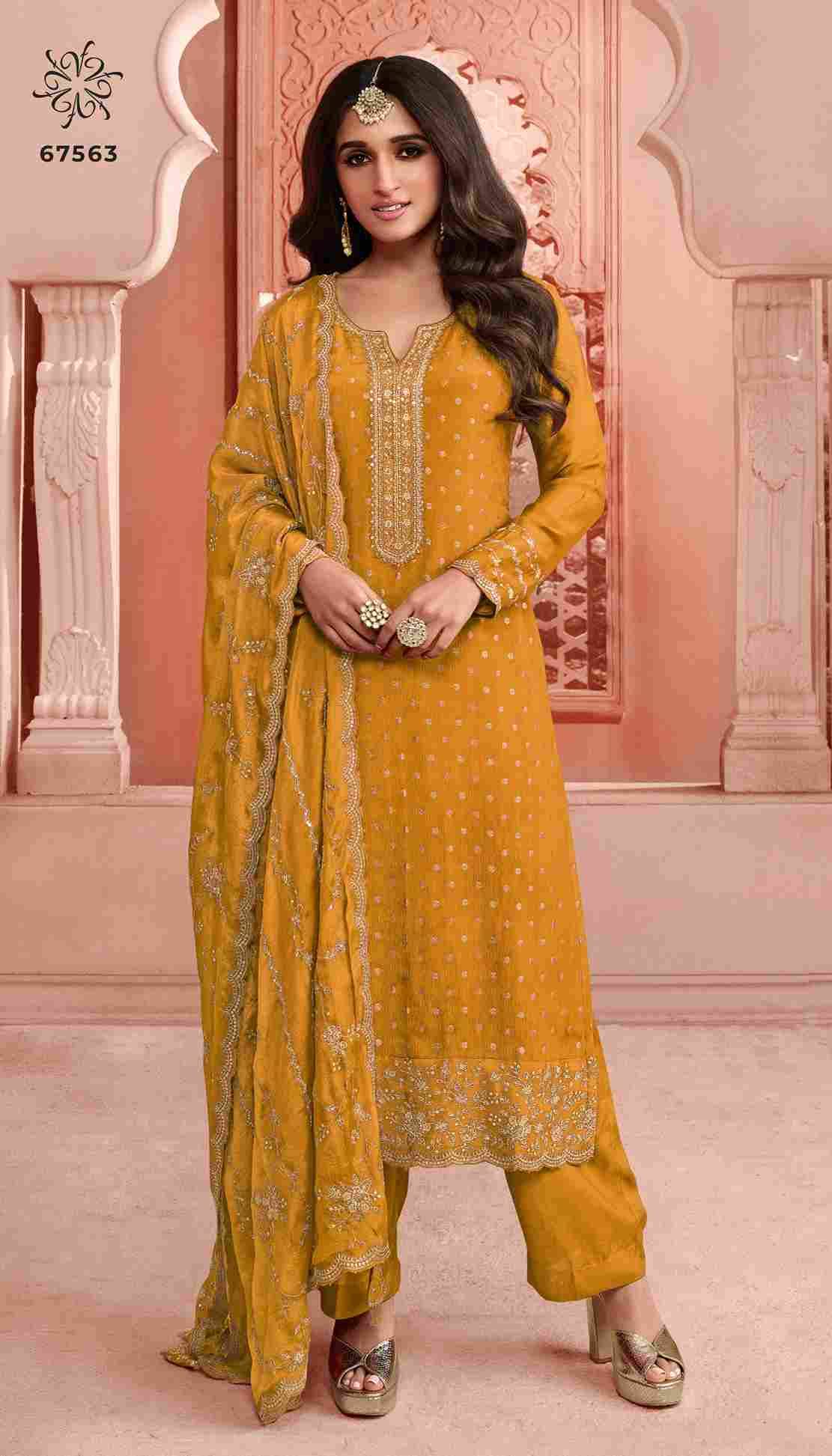 Swarnaa Colour Plus By Vinay Fashion 67561 To 67566 Series Designer Festive Suits Beautiful Fancy Colorful Stylish Party Wear & Occasional Wear Dola Jacquard Dresses At Wholesale Price