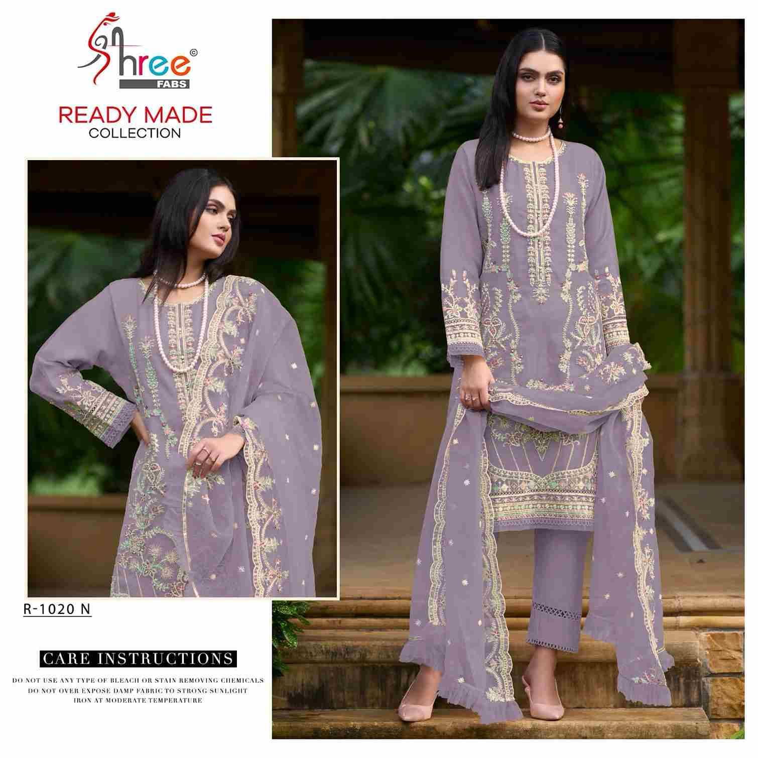 Shree Fabs Hit Design R-1020 Colours Vol-4 By Shree Fabs R-1020-L To R-1020-O Series Beautiful Stylish Pakistani Suits Fancy Colorful Casual Wear & Ethnic Wear & Ready To Wear Organza Embroidery Dresses At Wholesale Price