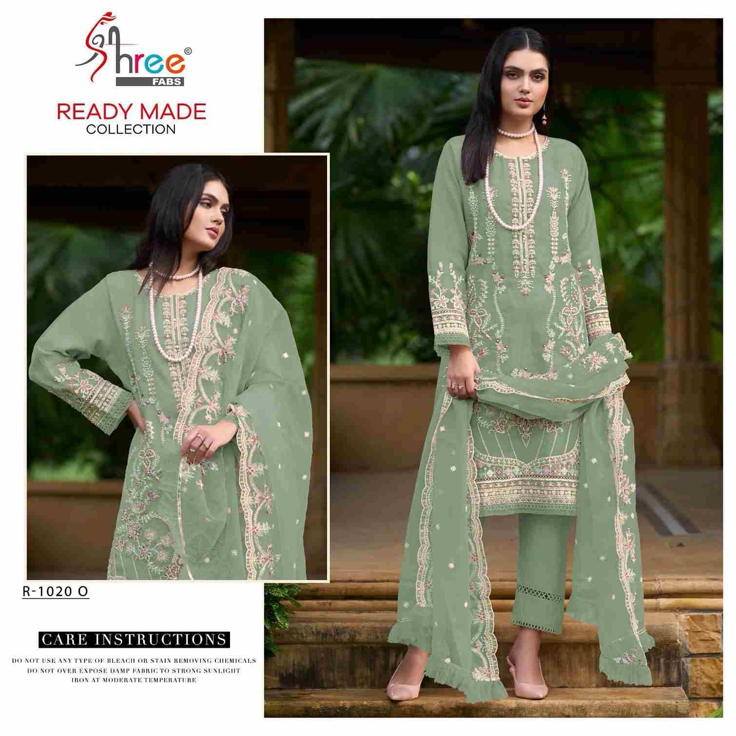 Shree Fabs Hit Design R-1020 Colours Vol-4 By Shree Fabs R-1020-L To R-1020-O Series Beautiful Stylish Pakistani Suits Fancy Colorful Casual Wear & Ethnic Wear & Ready To Wear Organza Embroidery Dresses At Wholesale Price