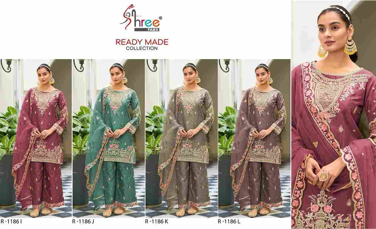 Shree Fabs Hit Design R-1186 Colours Vol-3 By Shree Fabs R-1186-I To R-1186-L Series Pakistani Suits Beautiful Fancy Colorful Stylish Party Wear & Occasional Wear Chiffon Embroidery Dresses At Wholesale Price