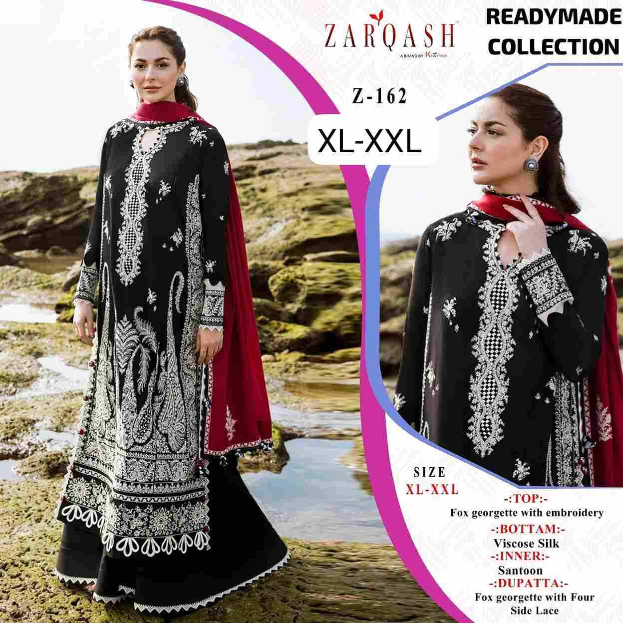 Zarqash Hit Design Z-162 By Zarqash Beautiful Pakistani Suits Colorful Stylish Fancy Casual Wear & Ethnic Wear Faux Georgette Dresses At Wholesale Price