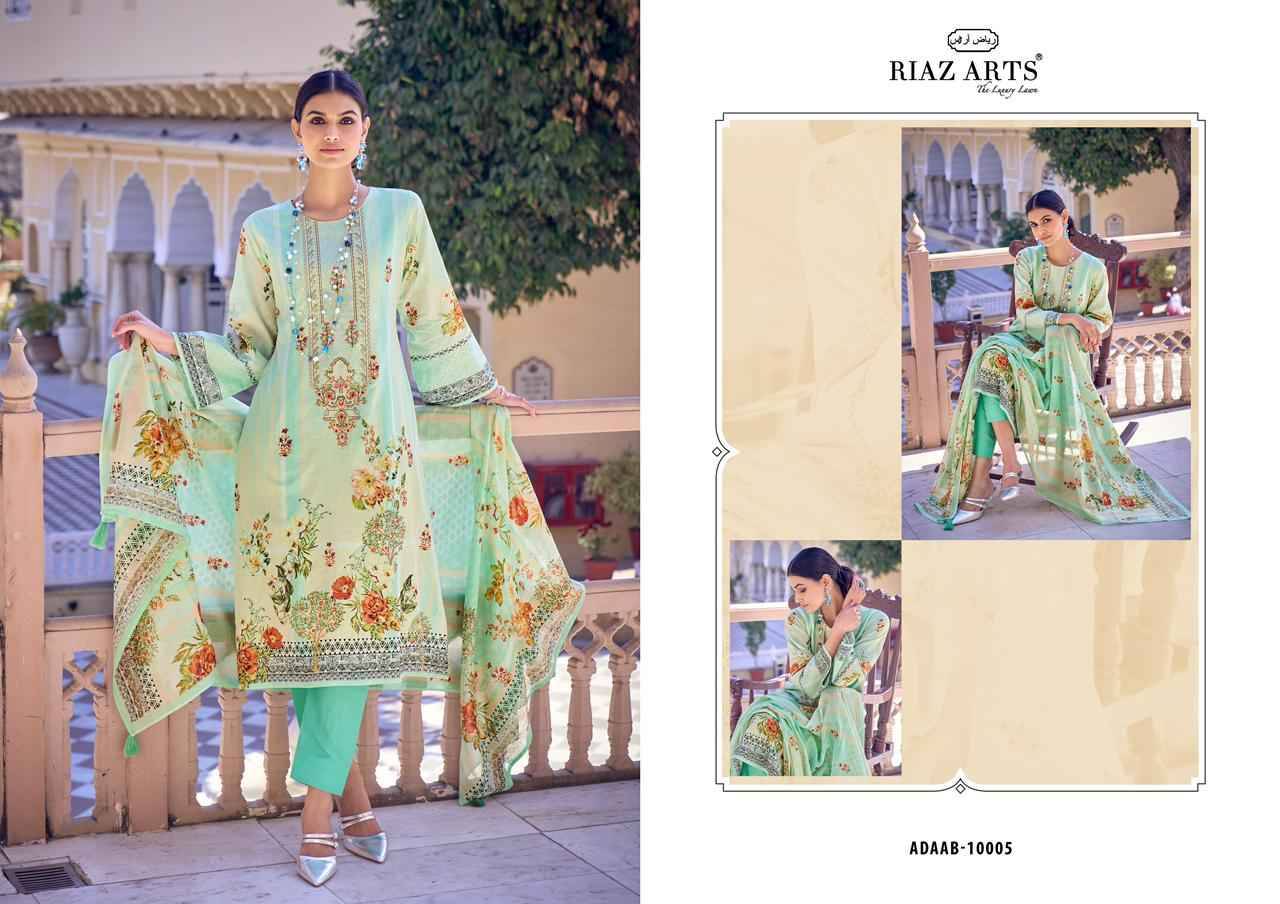 Adaab By Mumtaz Arts 10001 To 10007 Series Beautiful Stylish Festive Suits Fancy Colorful Casual Wear & Ethnic Wear & Ready To Wear Pure Lawn Cambric Print Dresses At Wholesale Price