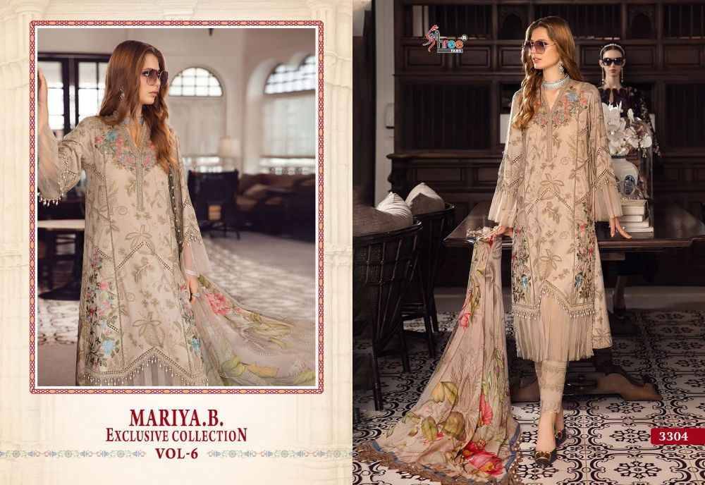 Mariya.B. Exclusive Collection Vol-6 By Shree Fabs 3298 To 3305 Series Beautiful Pakistani Suits Stylish Fancy Colorful Party Wear & Occasional Wear Pure Jam Cotton Print With Embroidery Dresses At Wholesale Price