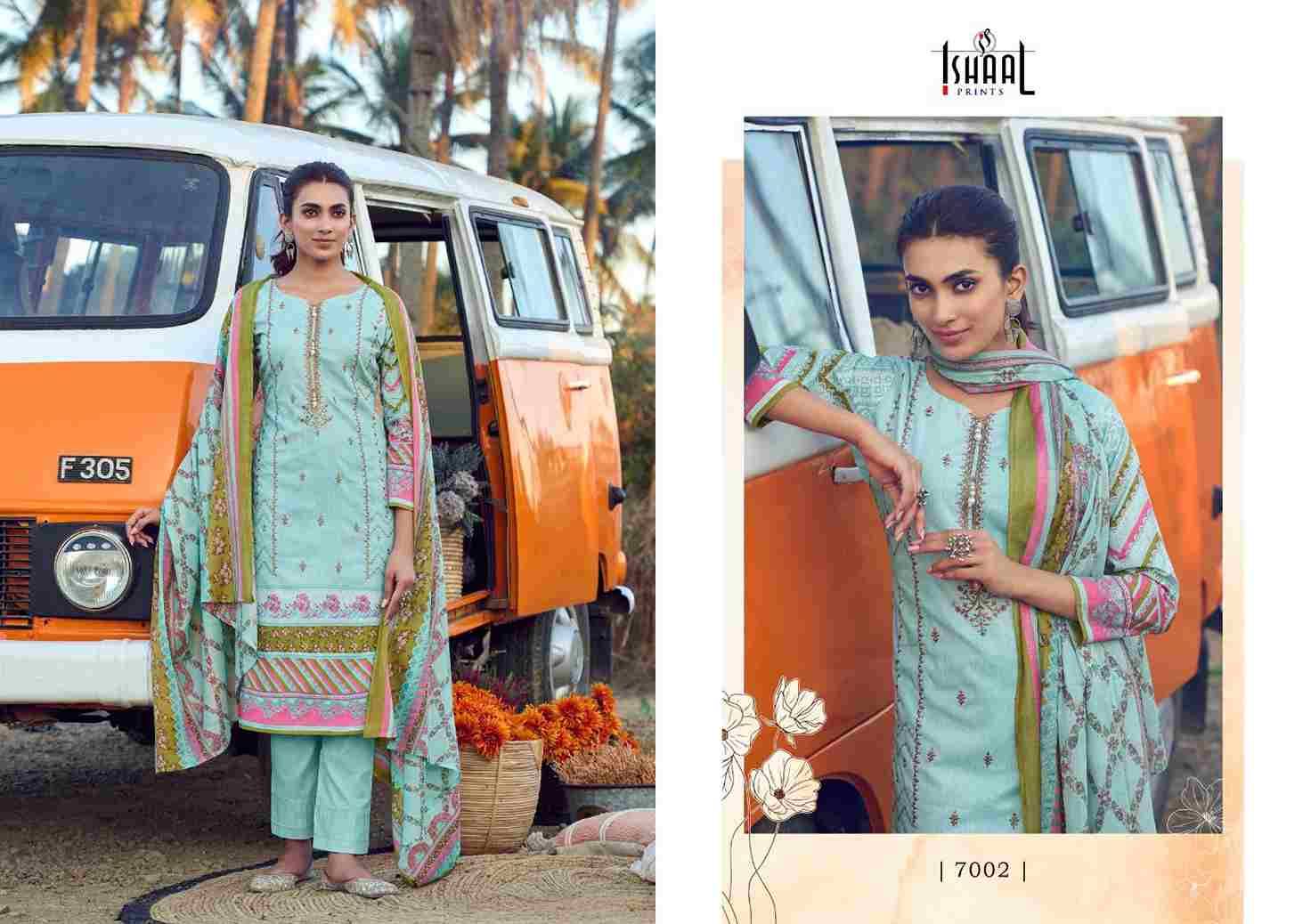 Embroidered Vol-7 By Ishaal Prints 7001 To 7010 Series Beautiful Suits Colorful Stylish Fancy Casual Wear & Ethnic Wear Pure Lawn Printed Dresses At Wholesale Price