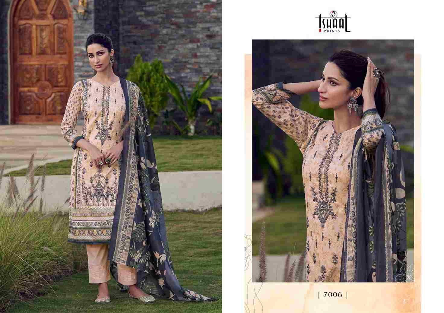 Embroidered Vol-7 By Ishaal Prints 7001 To 7010 Series Beautiful Suits Colorful Stylish Fancy Casual Wear & Ethnic Wear Pure Lawn Printed Dresses At Wholesale Price