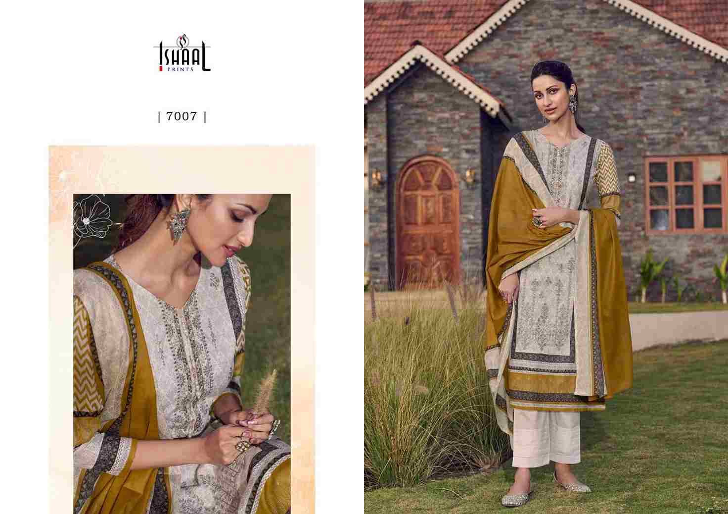 Embroidered Vol-7 By Ishaal Prints 7001 To 7010 Series Beautiful Suits Colorful Stylish Fancy Casual Wear & Ethnic Wear Pure Lawn Printed Dresses At Wholesale Price