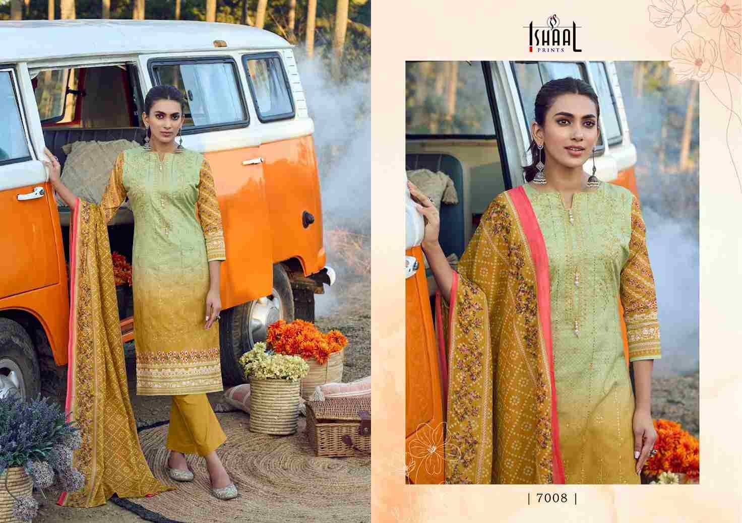 Embroidered Vol-7 By Ishaal Prints 7001 To 7010 Series Beautiful Suits Colorful Stylish Fancy Casual Wear & Ethnic Wear Pure Lawn Printed Dresses At Wholesale Price