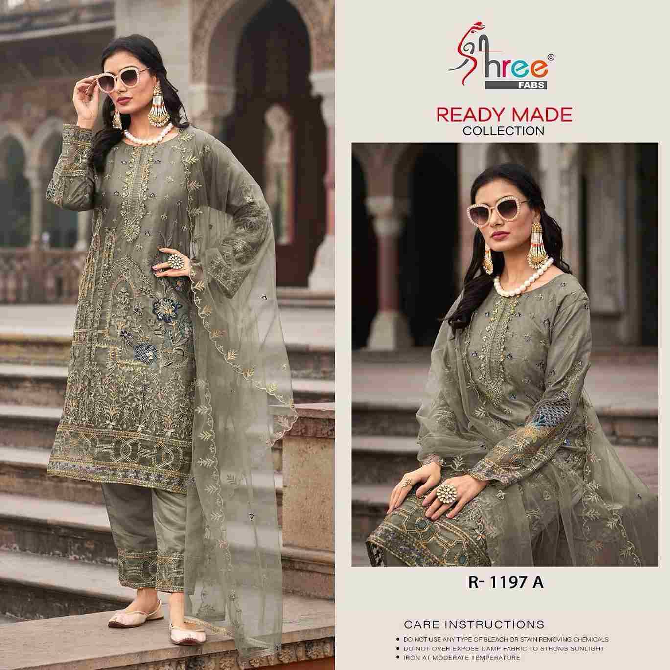 Shree Fabs Hit Design R-1197 Colours By Shree Fabs R-1197-A To R-1197-D Series Beautiful Pakistani Suits Stylish Fancy Colorful Party Wear & Occasional Wear Organza Embroidered Dresses At Wholesale Price