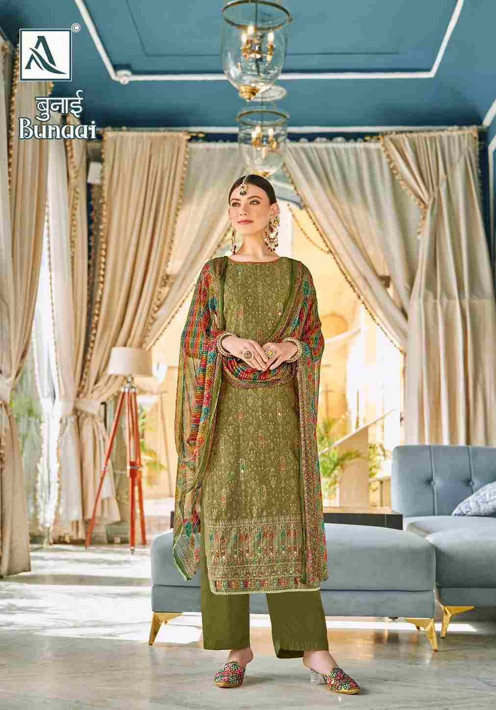 Bunaai By Alok Suit 1459-001 To 1459-006 Series Indian Traditional Wear Collection Beautiful Stylish Fancy Colorful Party Wear & Wear Premium Jam Dress At Wholesale Price