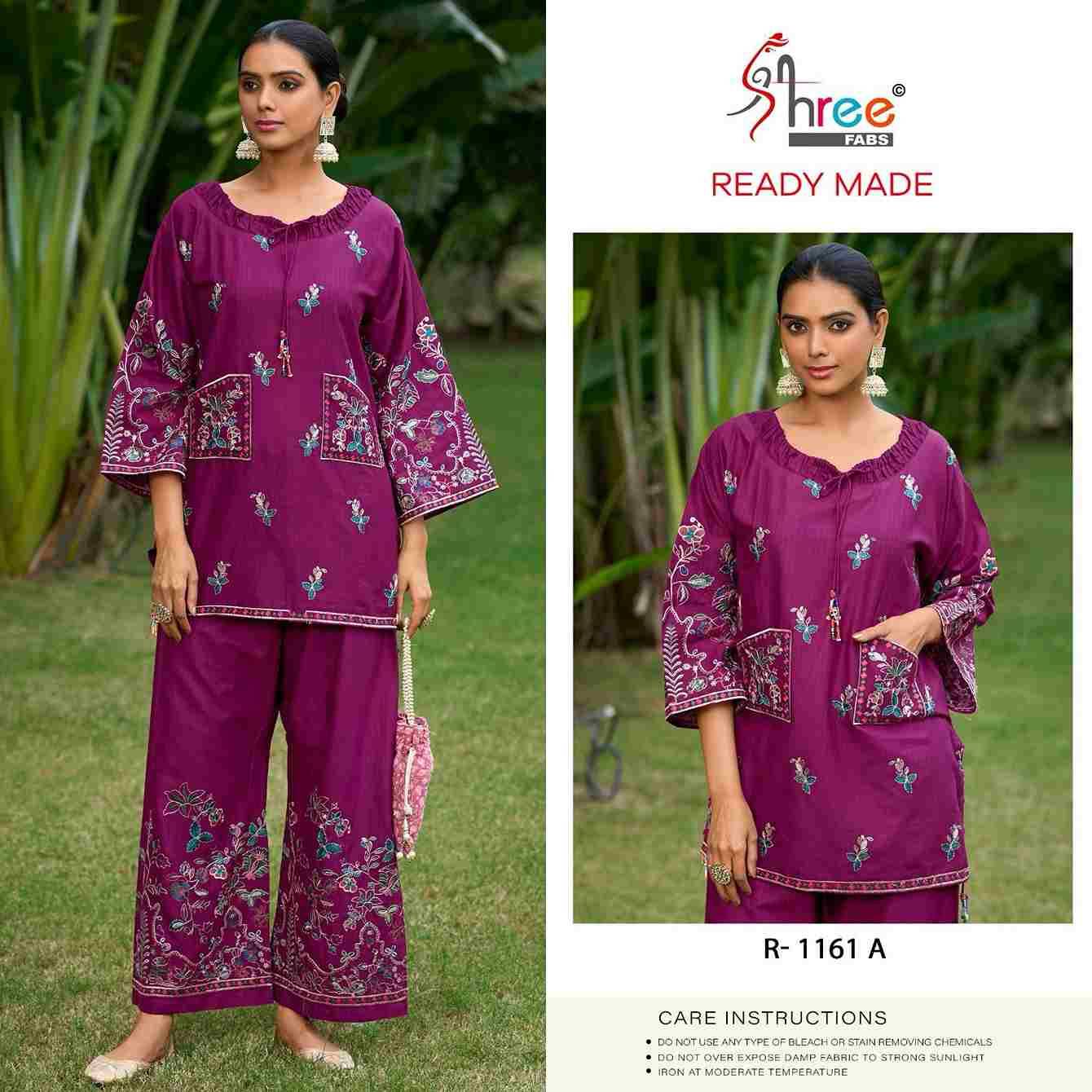 Shree Fabs Hit Design R-1161 Colours By Shree Fabs R-1161-A To R-1161-C Series Pakistani Kurtis Beautiful Fancy Colorful Stylish Party Wear & Occasional Wear Cotton Embroidered Kurtis With Bottom Dresses At Wholesale Price