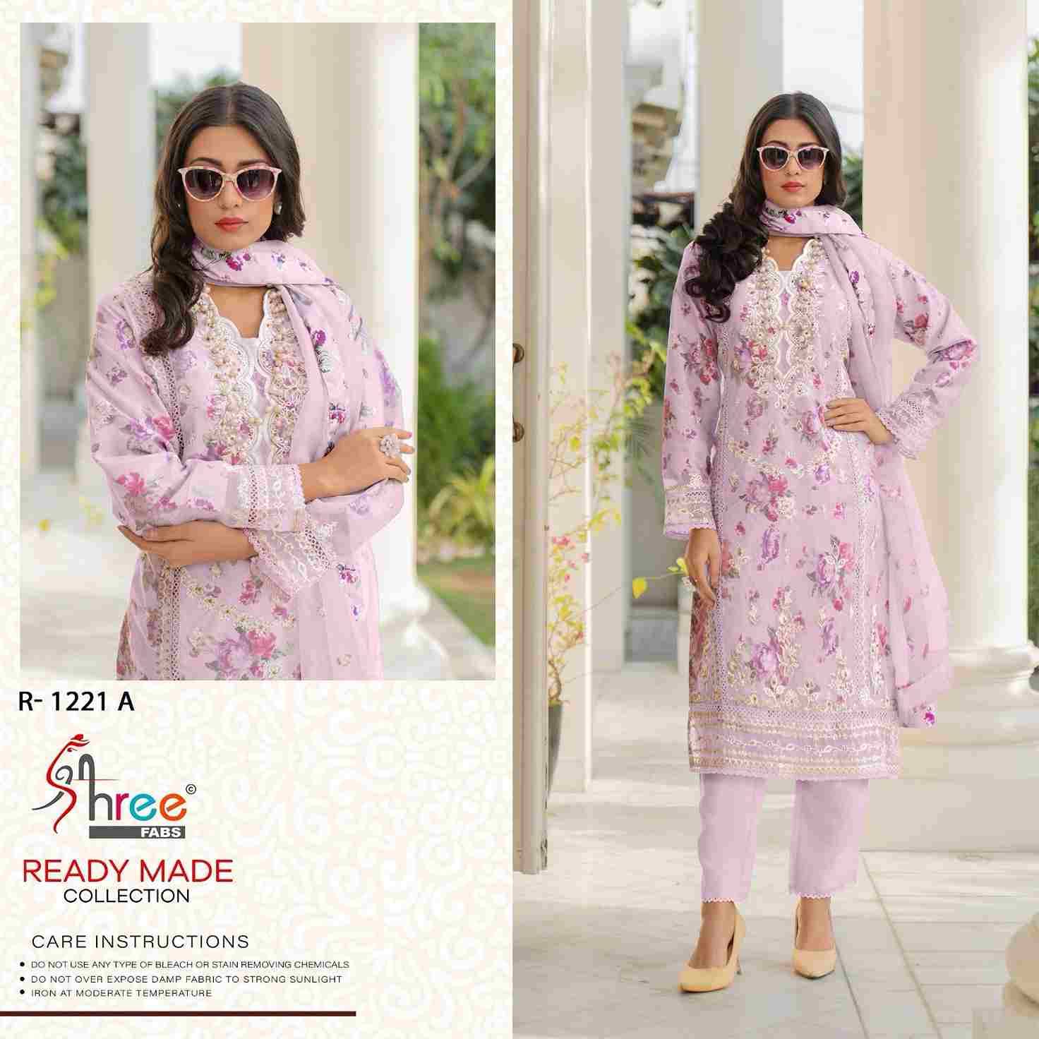 Shree Fabs Hit Design R-1221 Colours By Shree Fabs R-1221-A To R-1221-D Series Pakistani Suits Beautiful Fancy Colorful Stylish Party Wear & Occasional Wear Organza Embroidery Dresses At Wholesale Price