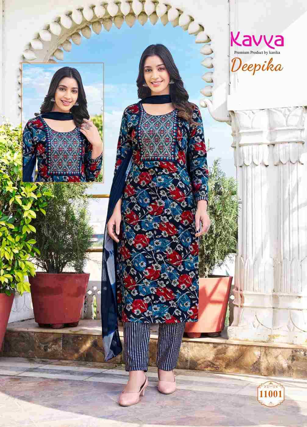 Deepika Vol-11 By Kavya 11001 To 11010 Series Beautiful Festive Suits Colorful Stylish Fancy Casual Wear & Ethnic Wear Capsule Print Dresses At Wholesale Price