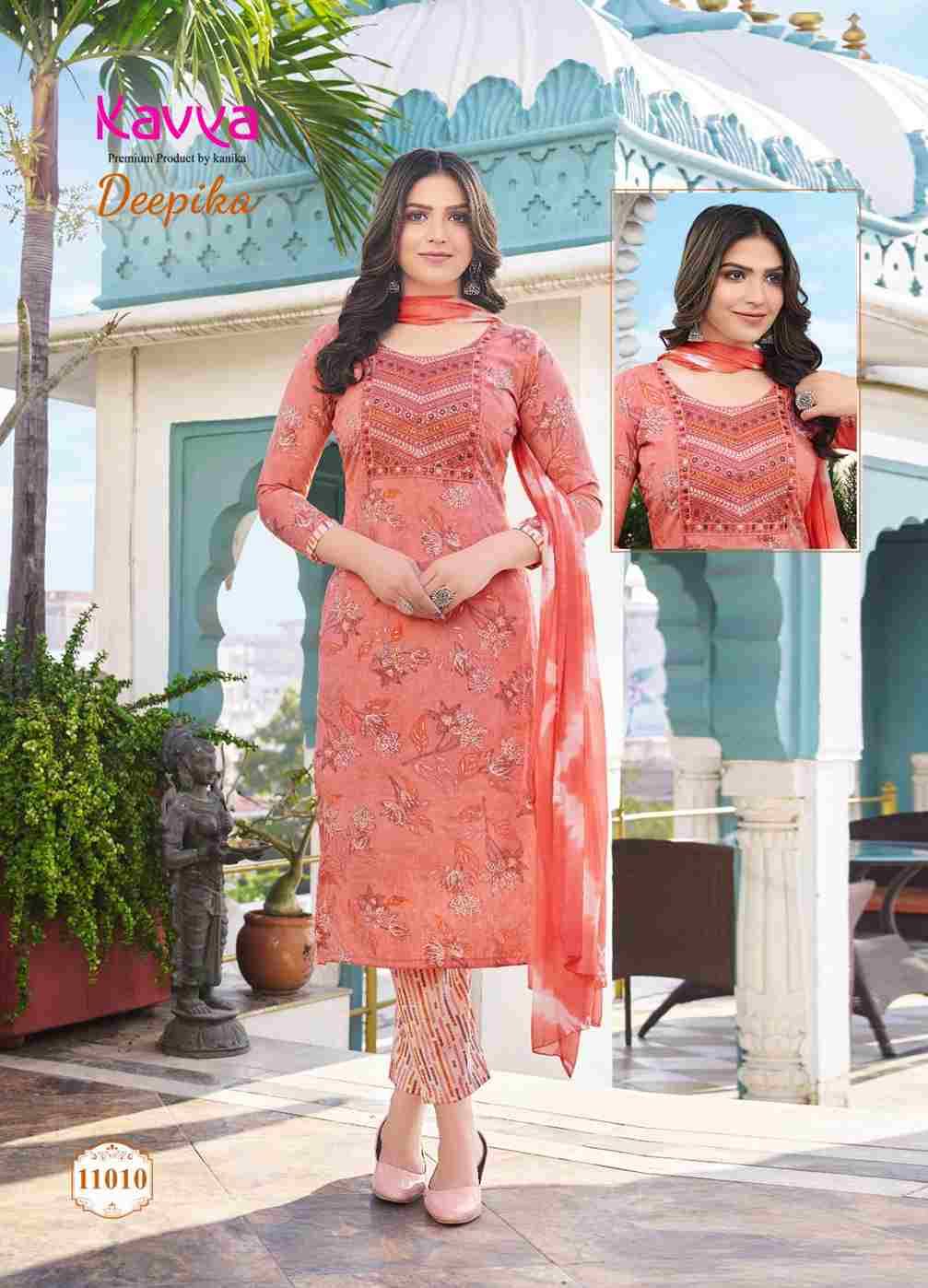Deepika Vol-11 By Kavya 11001 To 11010 Series Beautiful Festive Suits Colorful Stylish Fancy Casual Wear & Ethnic Wear Capsule Print Dresses At Wholesale Price