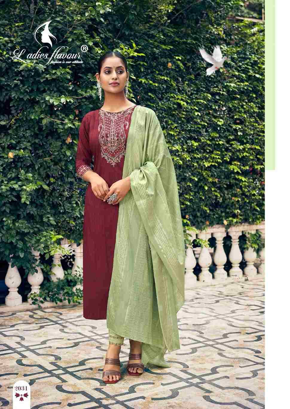 Parampara Vol-2 By Ladies Flavour 2031 To 2036 Series Beautiful Festive Suits Colorful Stylish Fancy Casual Wear & Ethnic Wear Chinnon Dresses At Wholesale Price