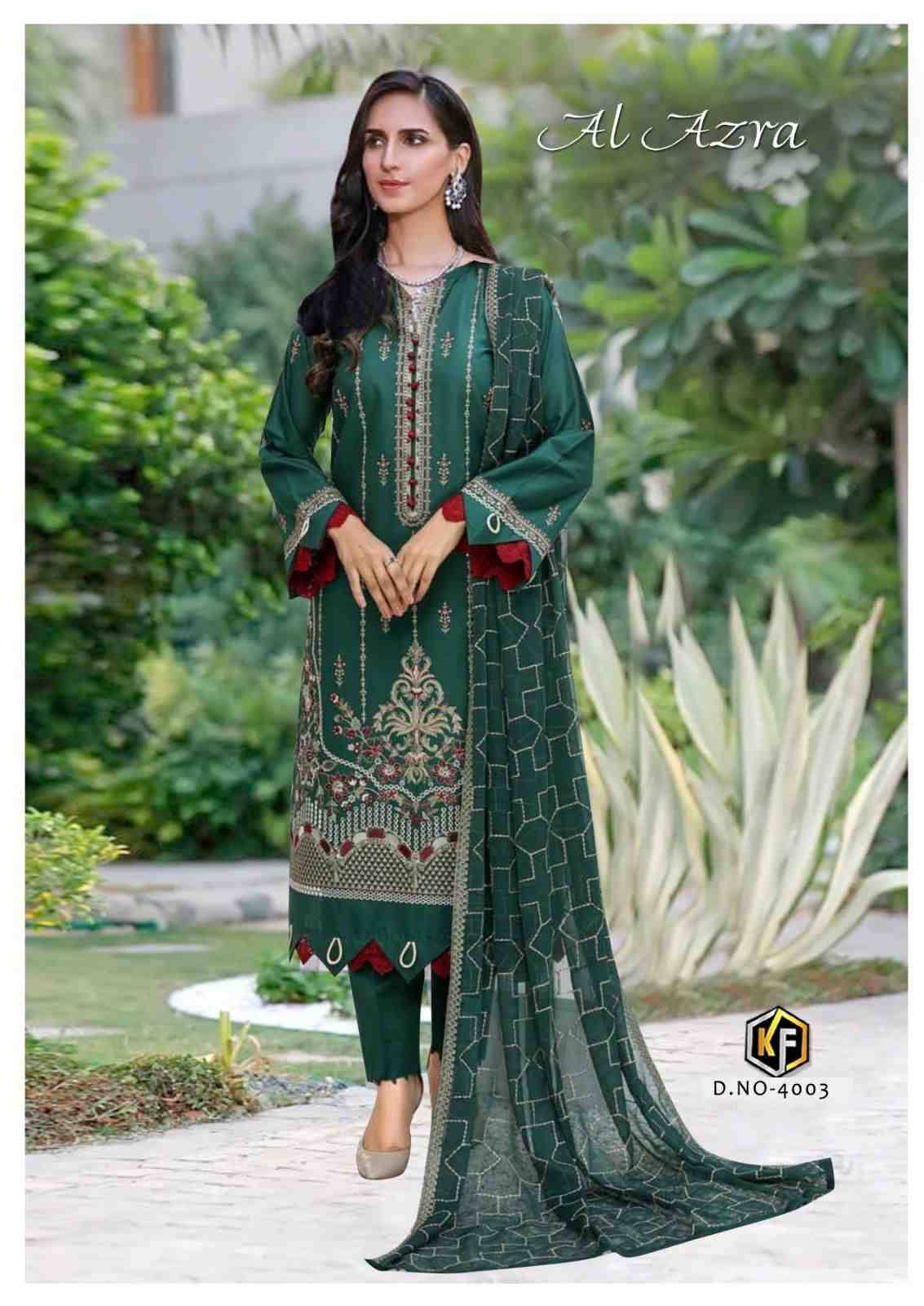 Al Azara Vol-4 By Keval Fab 4001 To 4006 Series Beautiful Festive Suits Stylish Fancy Colorful Casual Wear & Ethnic Wear Heavy Cotton Digital Print Dresses At Wholesale Price