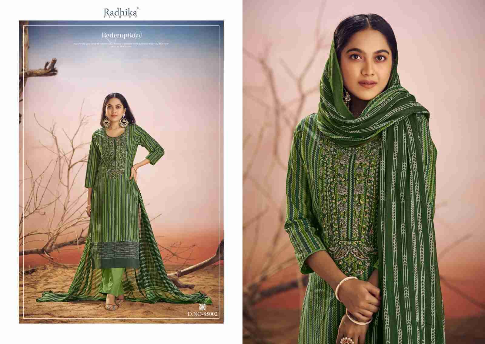 Cinderella Vol-2 By Radhika Fashion 85001 To 85006 Designer Festive Suits Collection Beautiful Stylish Fancy Colorful Party Wear & Occasional Wear Jam Cotton Print With Work Dresses At Wholesale Price