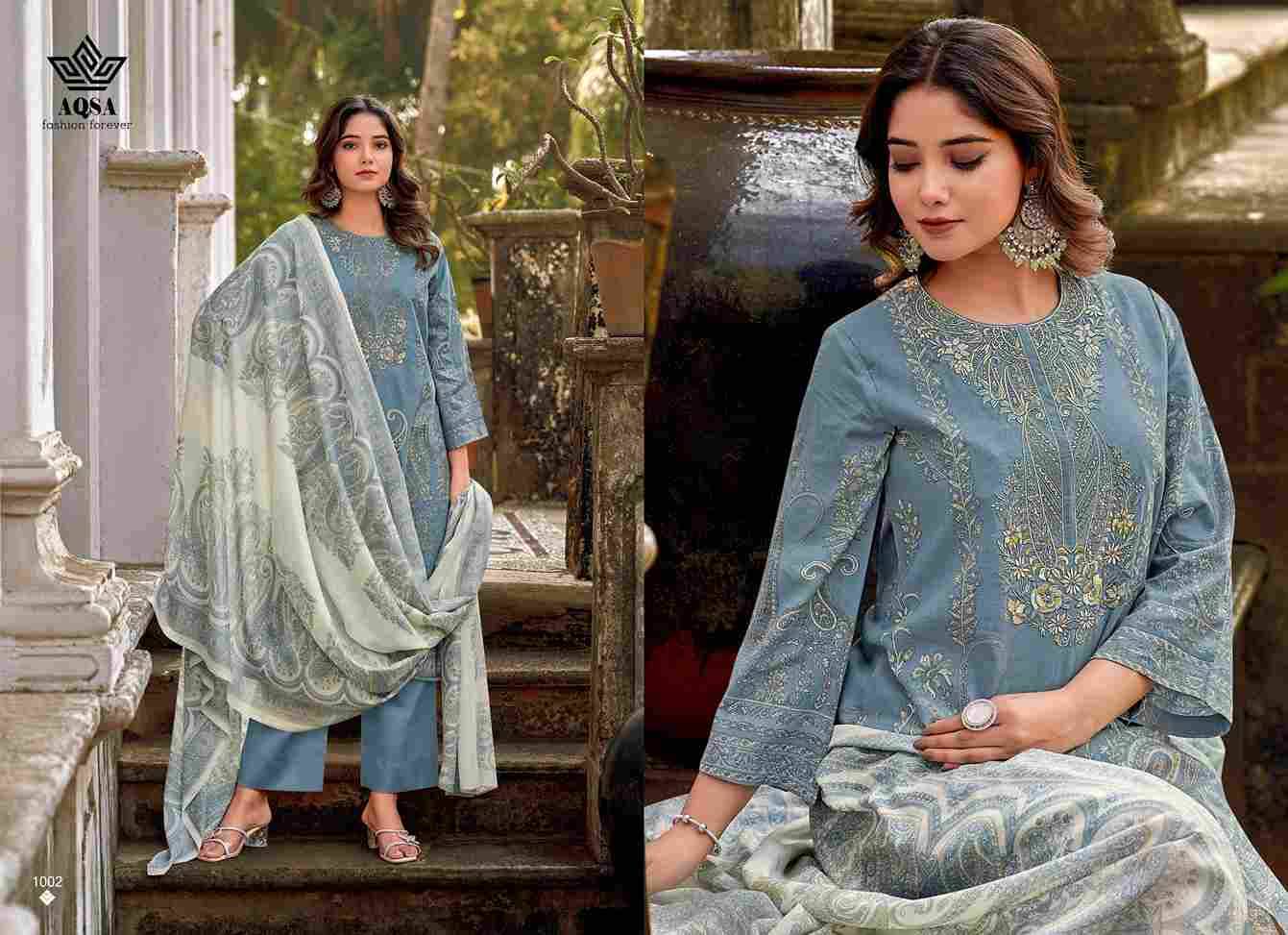 Miraya By Aqsa 1001 To 1006 Series Beautiful Stylish Festive Suits Fancy Colorful Casual Wear & Ethnic Wear & Ready To Wear Pure Cambric Cotton Print Dresses At Wholesale Price