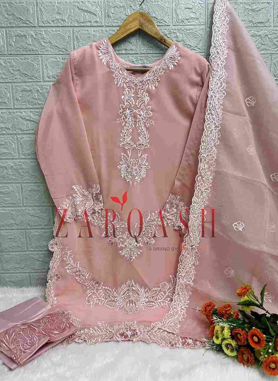Zarqash Hit Design Z-163 Colours Vol-2 By Zarqash Z-163-D To Z-163-F Series Designer Festive Pakistani Suits Collection Beautiful Stylish Fancy Colorful Party Wear & Occasional Wear Heavy Georgette Embroidered Dresses At Wholesale Price