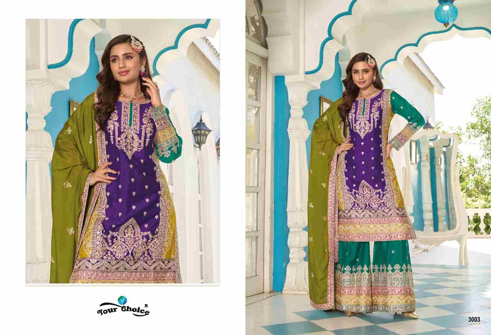 Beeba By Your Choice 3001 To 3003 Series Beautiful Sharara Suits Colorful Stylish Fancy Casual Wear & Ethnic Wear Pure Georgette Dresses At Wholesale Price