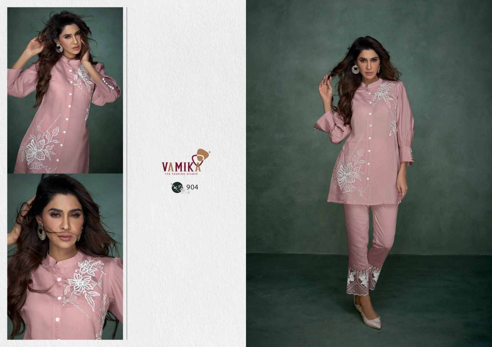 Aleena By Vamika 901 To 906 Series Designer Stylish Fancy Colorful Beautiful Casual Wear & Ethnic Wear Viscose Chanderi Co-Ord At Wholesale Price