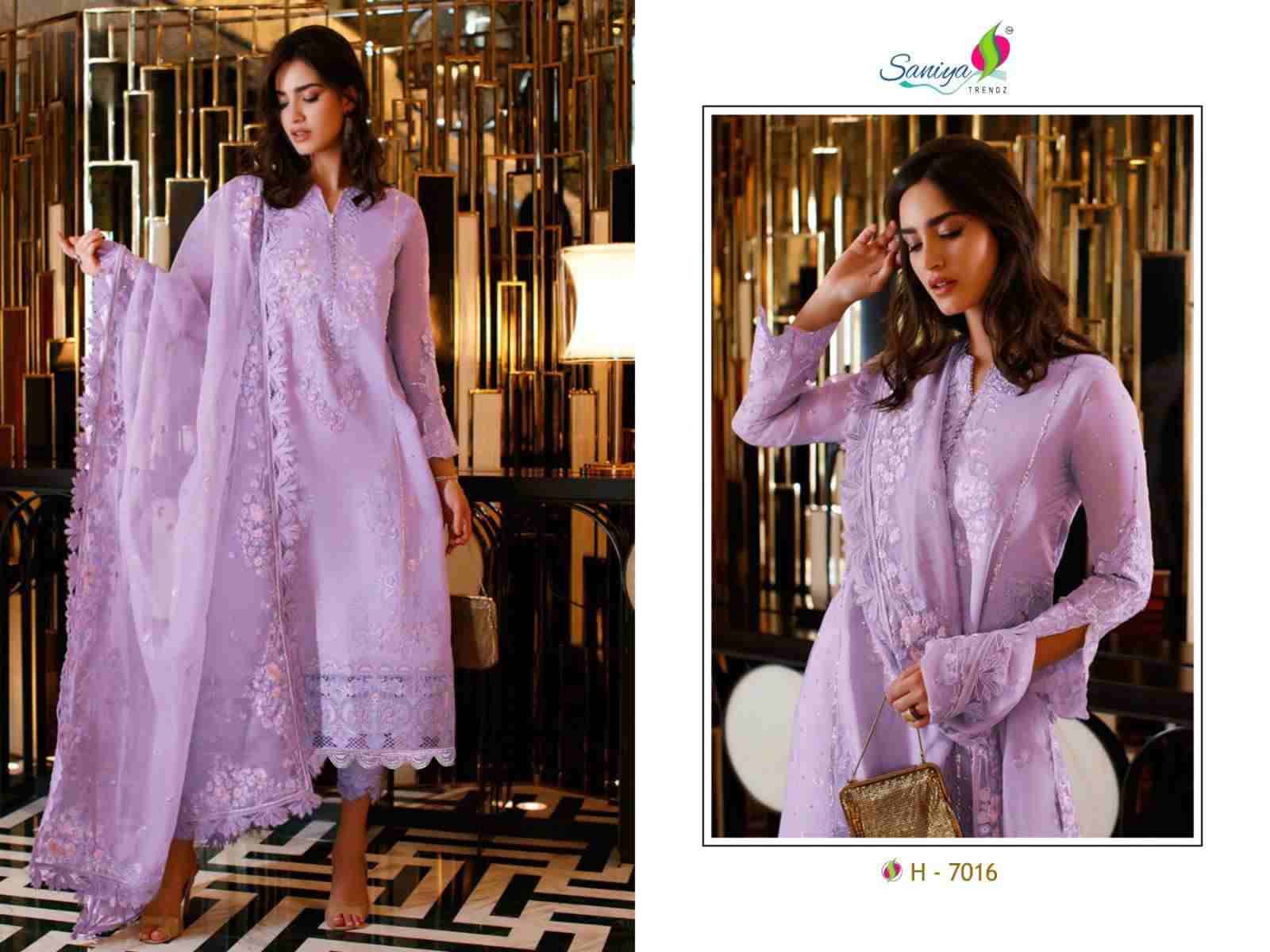 Saniya Trendz Hit Design 7016 By Saniya Trendz Beautiful Pakistani Suits Stylish Fancy Colorful Party Wear & Occasional Wear Cambric Cotton Embroidered Dresses At Wholesale Price
