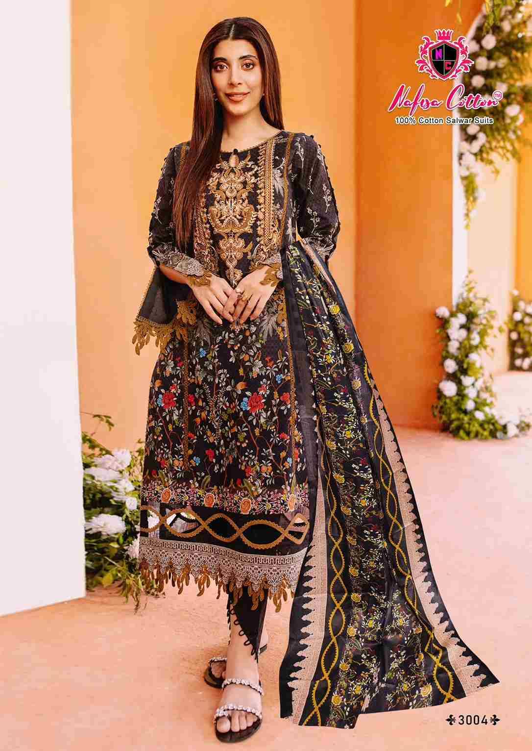 Mahera Vol-3 By Nafisa Cotton 3001 To 3006 Series Beautiful Festive Suits Stylish Fancy Colorful Casual Wear & Ethnic Wear Soft Cotton Print Dresses At Wholesale Price