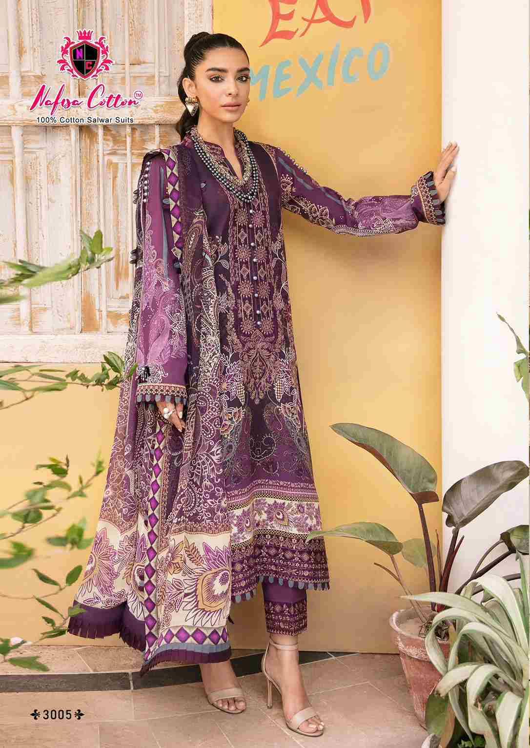 Mahera Vol-3 By Nafisa Cotton 3001 To 3006 Series Beautiful Festive Suits Stylish Fancy Colorful Casual Wear & Ethnic Wear Soft Cotton Print Dresses At Wholesale Price