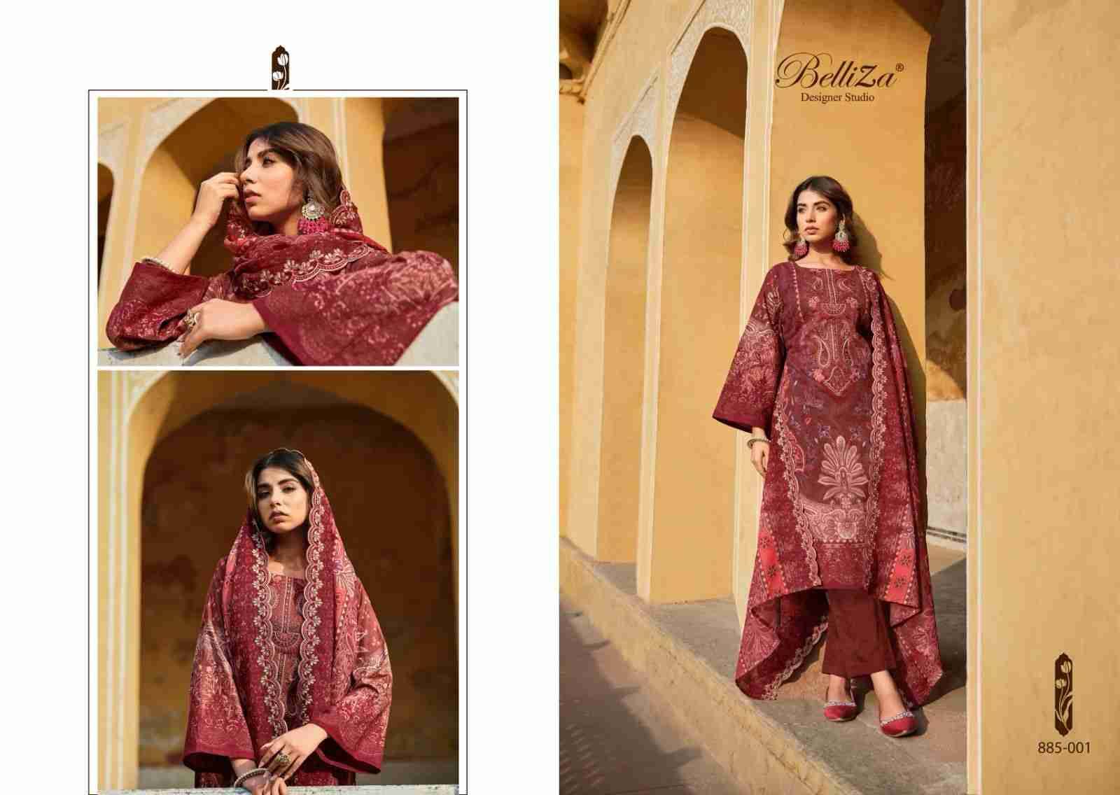 Guzarish Vol-4 By Belliza 885-001 To 885-008 Series Beautiful Stylish Festive Suits Fancy Colorful Casual Wear & Ethnic Wear & Ready To Wear Pure Cotton Digital Print Dresses At Wholesale Price