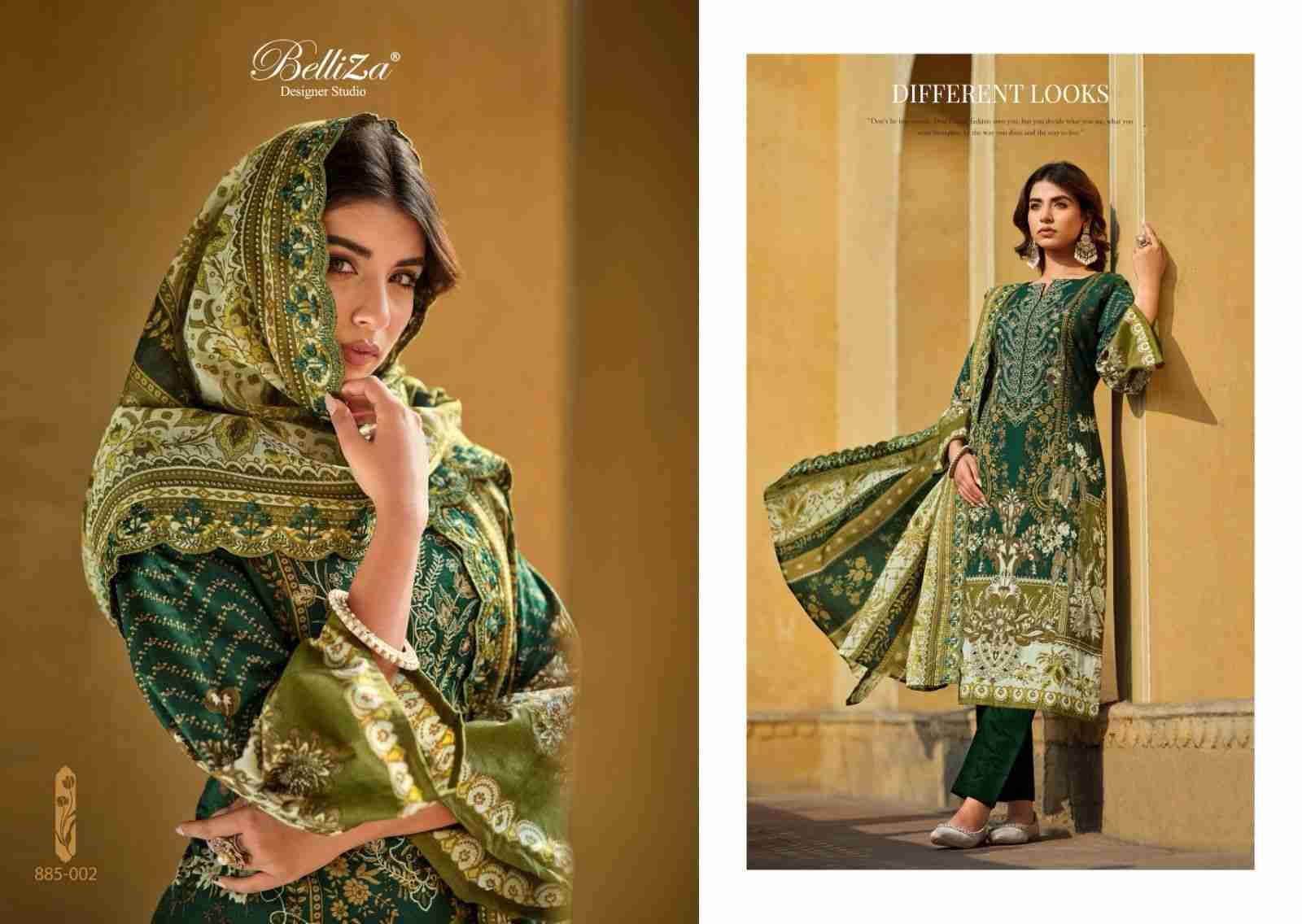Guzarish Vol-4 By Belliza 885-001 To 885-008 Series Beautiful Stylish Festive Suits Fancy Colorful Casual Wear & Ethnic Wear & Ready To Wear Pure Cotton Digital Print Dresses At Wholesale Price