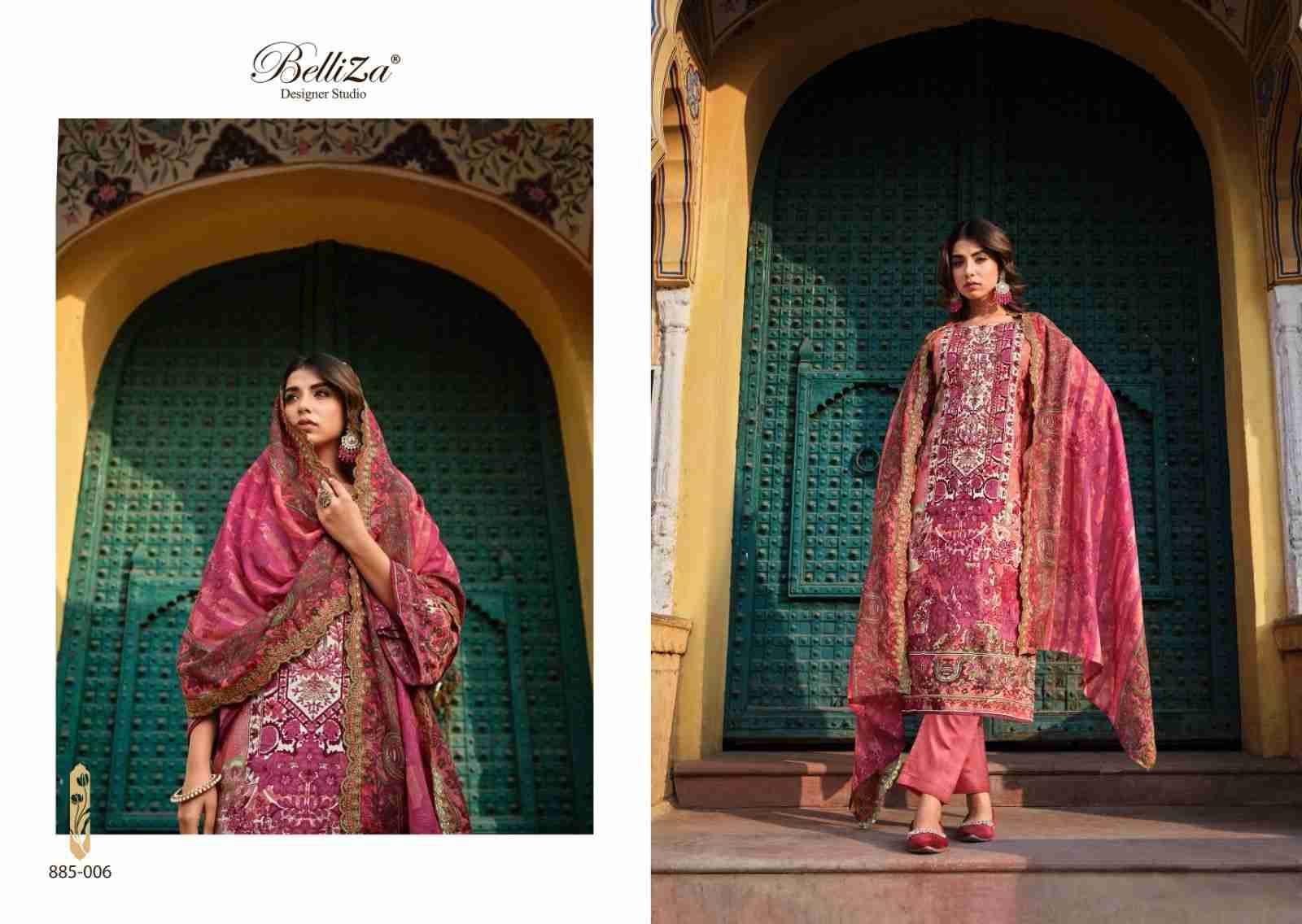 Guzarish Vol-4 By Belliza 885-001 To 885-008 Series Beautiful Stylish Festive Suits Fancy Colorful Casual Wear & Ethnic Wear & Ready To Wear Pure Cotton Digital Print Dresses At Wholesale Price