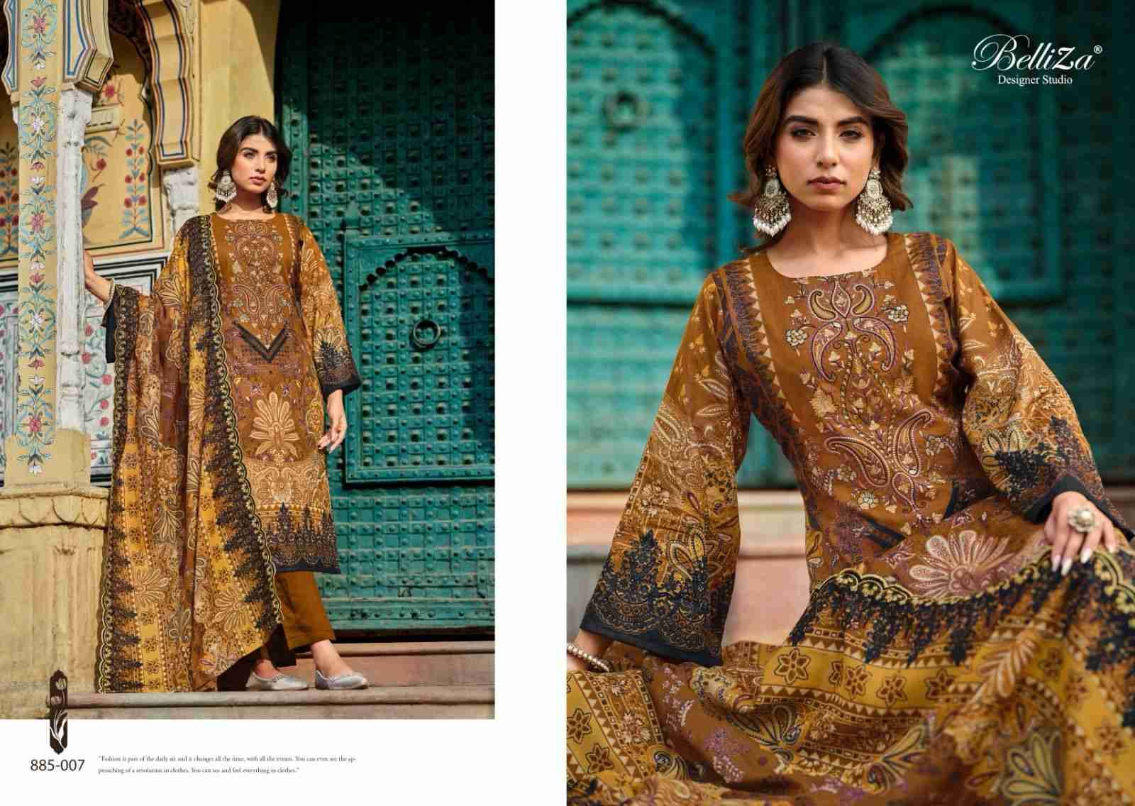 Guzarish Vol-4 By Belliza 885-001 To 885-008 Series Beautiful Stylish Festive Suits Fancy Colorful Casual Wear & Ethnic Wear & Ready To Wear Pure Cotton Digital Print Dresses At Wholesale Price