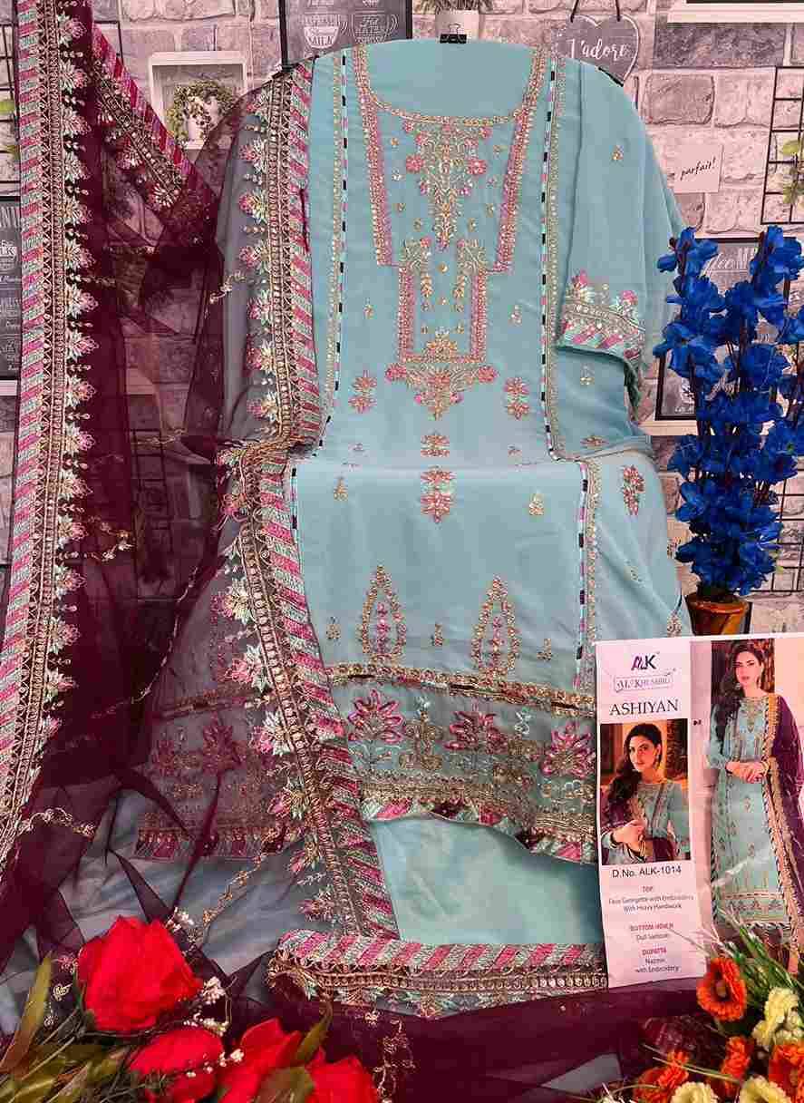 Al Khushbu Hit Design 1014 By Al Khushbu Beautiful Stylish Pakistani Suits Fancy Colorful Casual Wear & Ethnic Wear & Ready To Wear Faux Georgette Embroidery Dresses At Wholesale Price