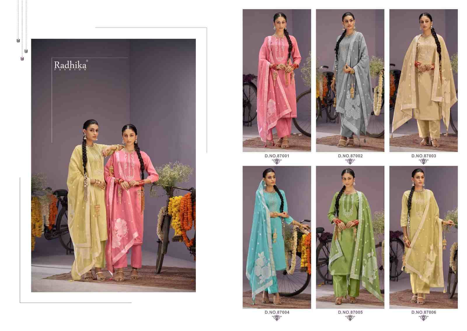 Sayakal By Azara 87001 TO 87006 Series Beautiful Festive Suits Stylish Fancy Colorful Casual Wear & Ethnic Wear Pure Jam Cotton Dresses At Wholesale Price