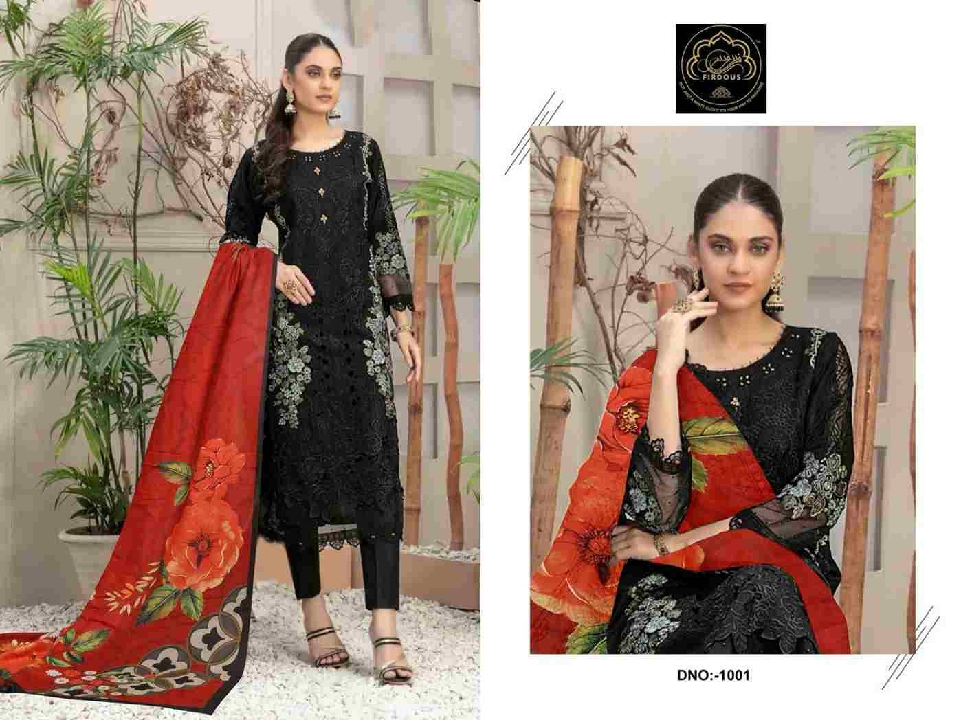 Adan Libas Lawn By Firdous 1001 To 1004 Series Beautiful Festive Suits Colorful Stylish Fancy Casual Wear & Ethnic Wear Pure Cotton Embroidered Dresses At Wholesale Price