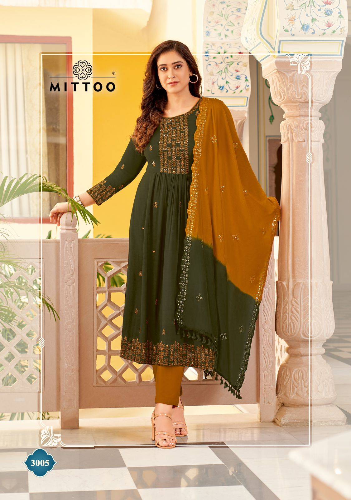 Vivanta By Mittoo 3001 To 3006 Series Festive Suits Beautiful Fancy Colorful Stylish Party Wear & Occasional Wear Rayon Dresses At Wholesale Price