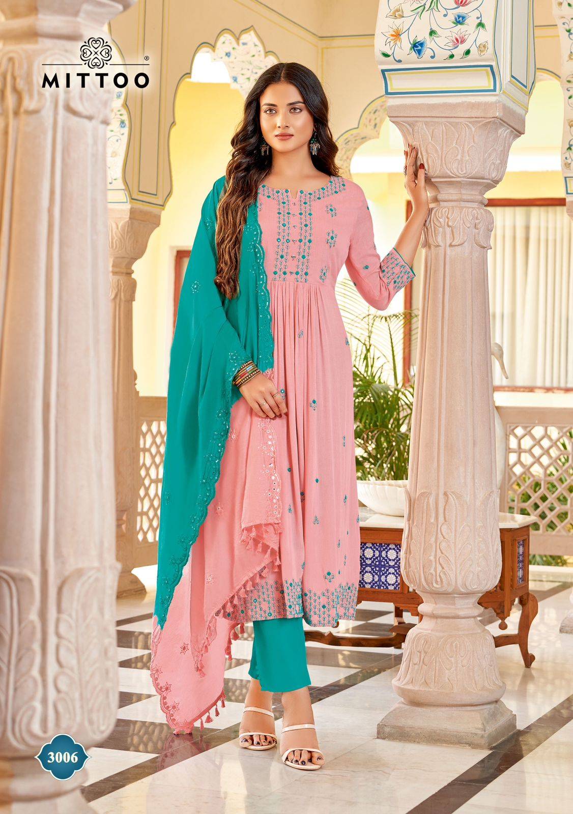 Vivanta By Mittoo 3001 To 3006 Series Festive Suits Beautiful Fancy Colorful Stylish Party Wear & Occasional Wear Rayon Dresses At Wholesale Price