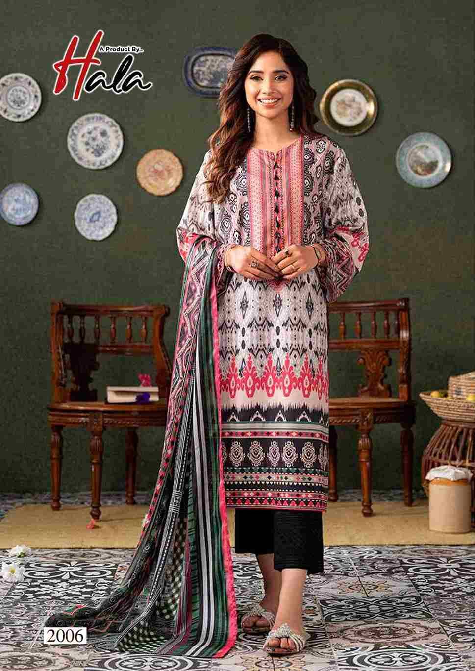 Ramsha Vol-2 By Hala 2001 To 2006 Series Beautiful Festive Suits Stylish Fancy Colorful Casual Wear & Ethnic Wear Pure Cotton Digital Print Dresses At Wholesale Price