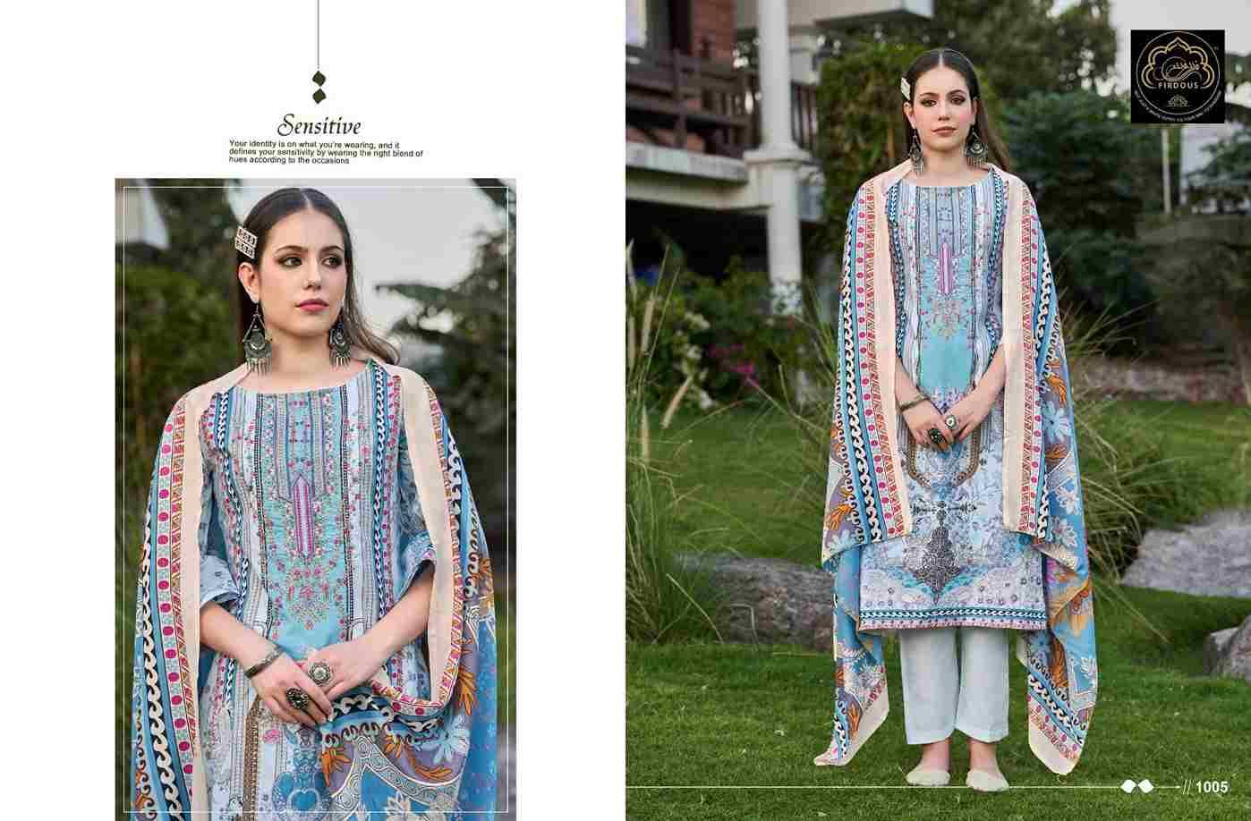 Naira Vol-1 By Firdous 1001 To 1006 Series Beautiful Suits Colorful Stylish Fancy Casual Wear & Ethnic Wear Pure Cotton Print Dresses At Wholesale Price