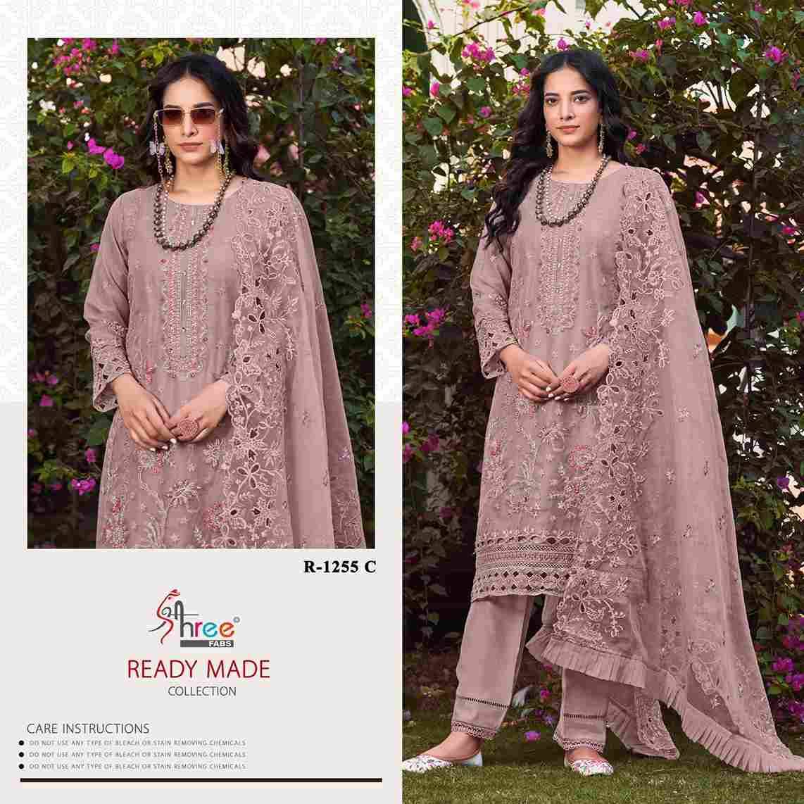 Shree Fabs Hit Design R-1255 Colours By Shree Fabs R-1255-A To R-1243-D Series Beautiful Pakistani Suits Stylish Fancy Colorful Party Wear & Occasional Wear Organza Embroidered Dresses At Wholesale Price
