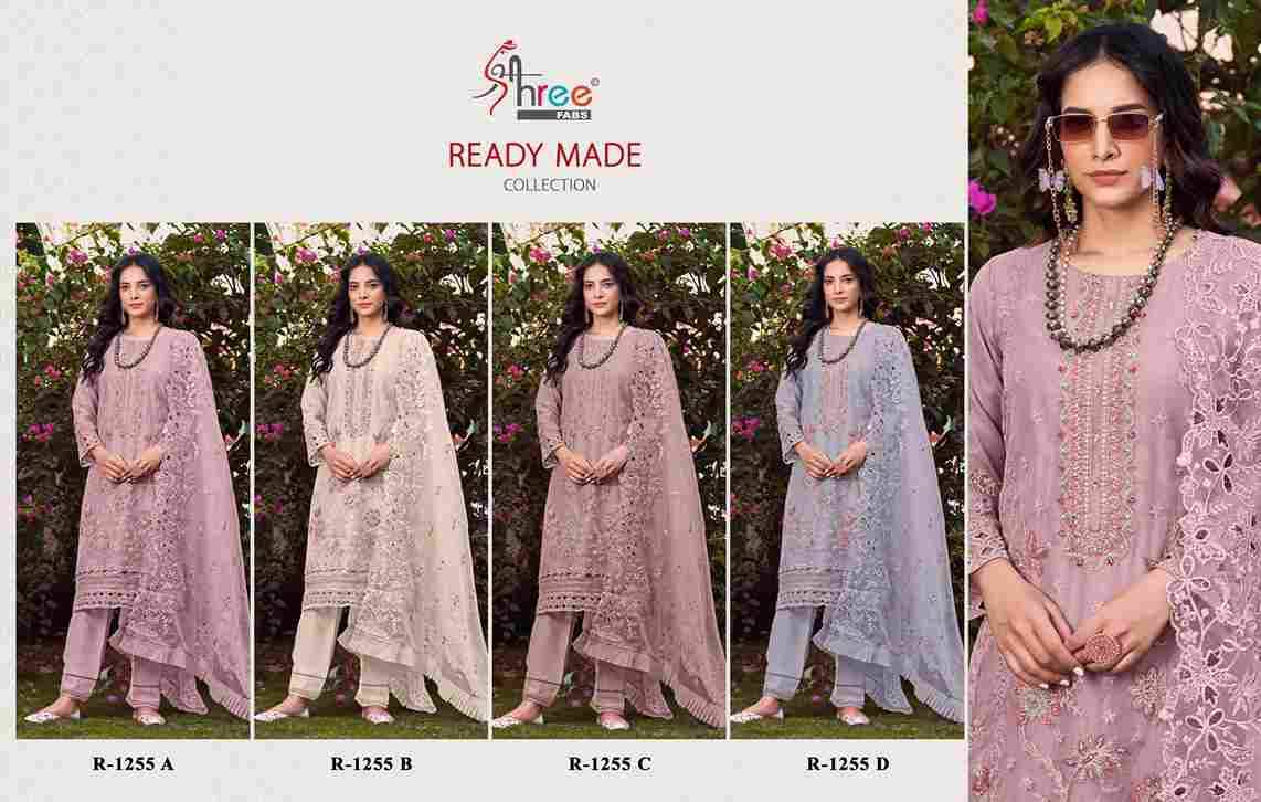 Shree Fabs Hit Design R-1255 Colours By Shree Fabs R-1255-A To R-1243-D Series Beautiful Pakistani Suits Stylish Fancy Colorful Party Wear & Occasional Wear Organza Embroidered Dresses At Wholesale Price