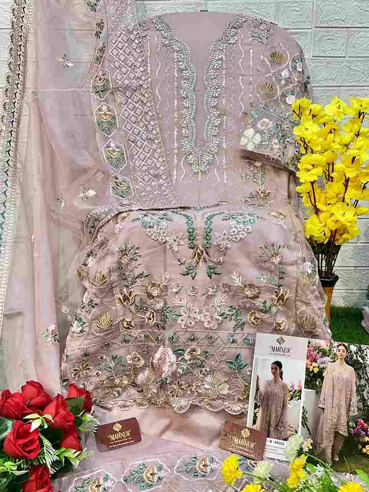 Mahnur Vol-44 By Mahnur Fashion 44001 To 44002 Series Beautiful Pakistani Suits Colorful Stylish Fancy Casual Wear & Ethnic Wear Organza  Dresses At Wholesale Price