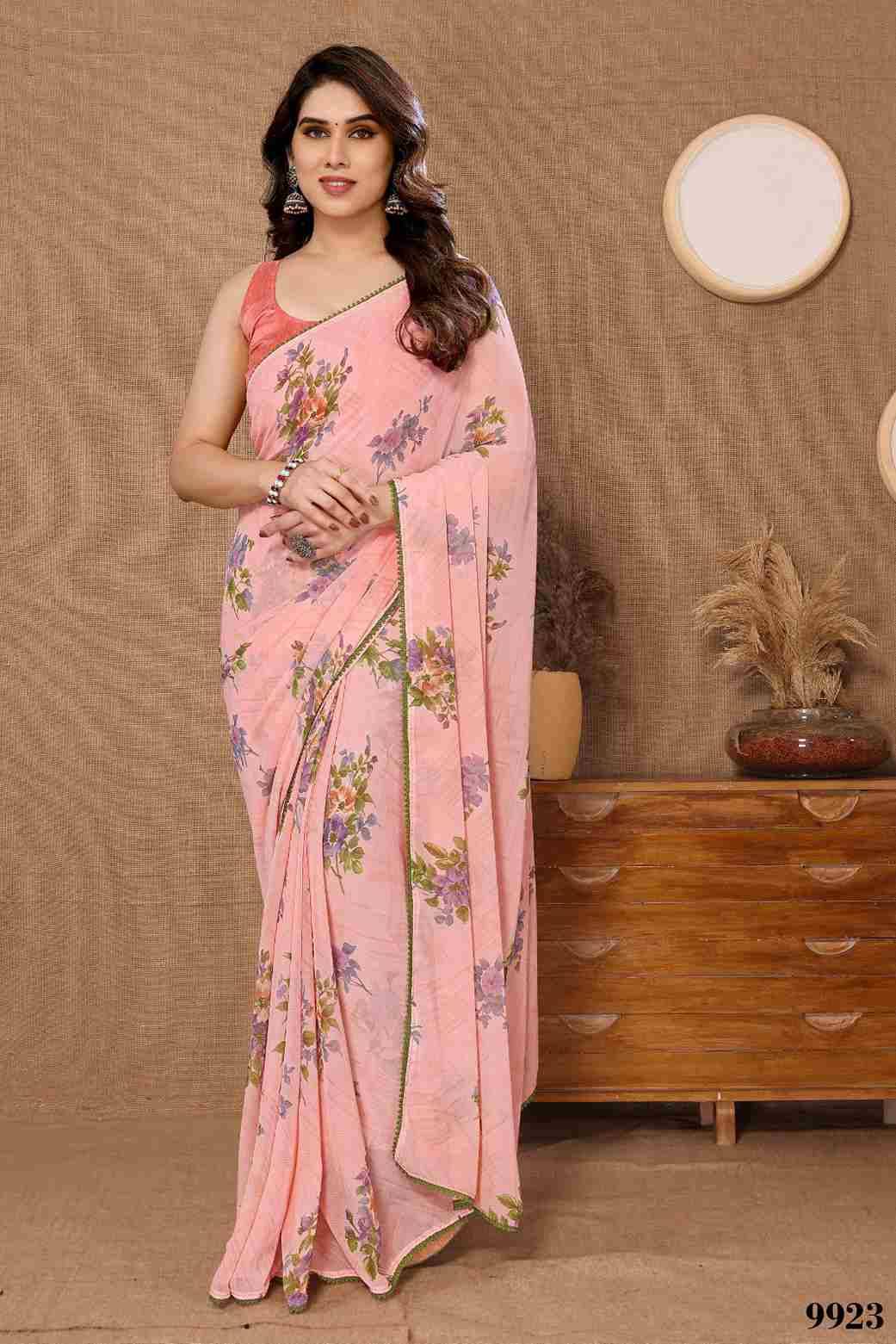 Satrangi Vol-2 By Fashid Wholesale 9919 To 9927 Series Indian Traditional Wear Collection Beautiful Stylish Fancy Colorful Party Wear & Occasional Wear Georgette Sarees At Wholesale Price