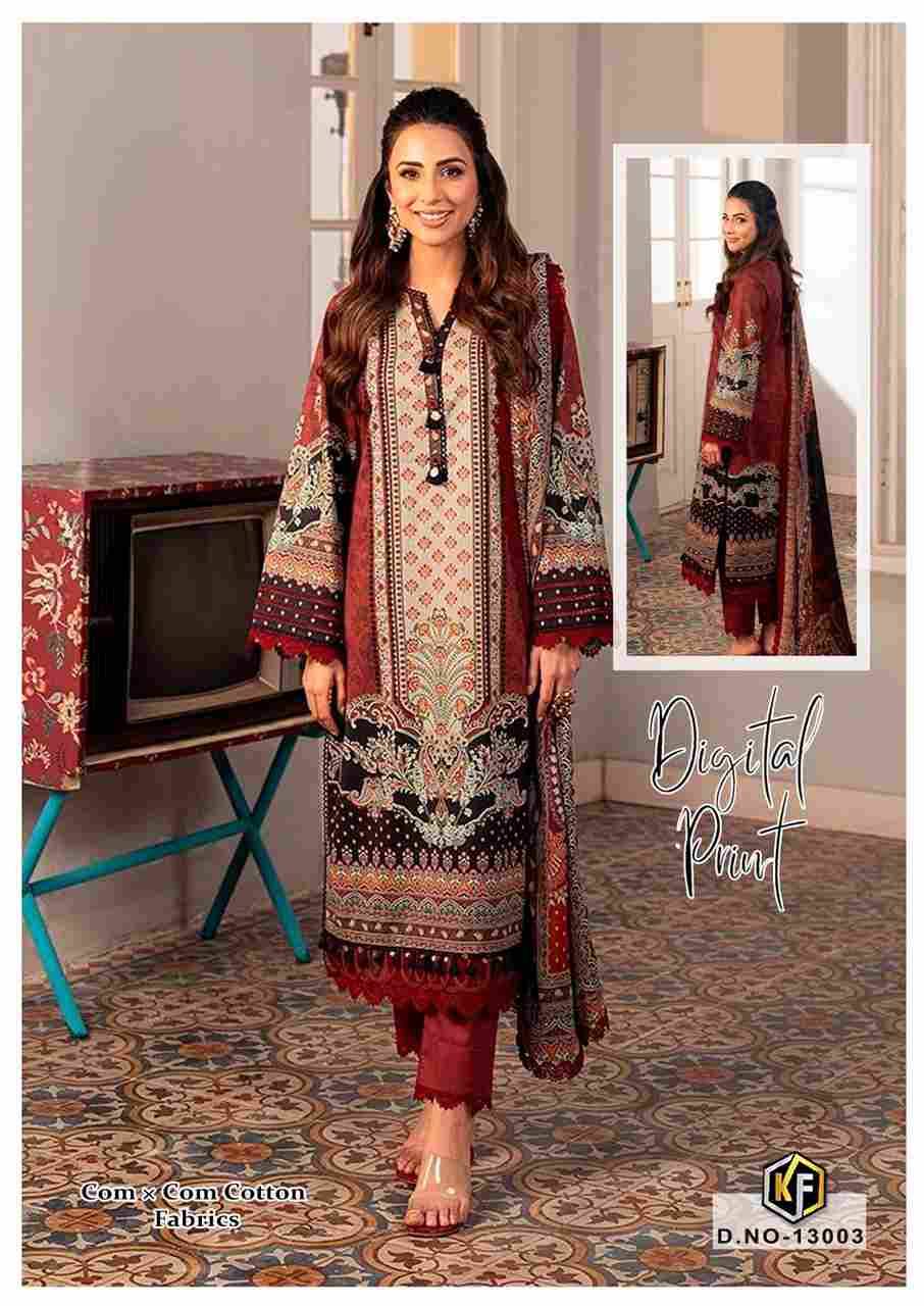Sobia Nazir Vol-13 By Keval Fab 13001 To 13006 Series Beautiful Festive Suits Colorful Stylish Fancy Casual Wear & Ethnic Wear Cotton Print Dresses At Wholesale Price