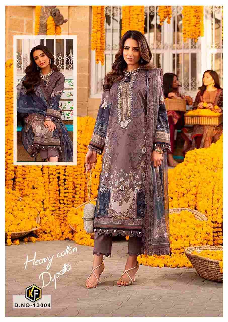 Sobia Nazir Vol-13 By Keval Fab 13001 To 13006 Series Beautiful Festive Suits Colorful Stylish Fancy Casual Wear & Ethnic Wear Cotton Print Dresses At Wholesale Price