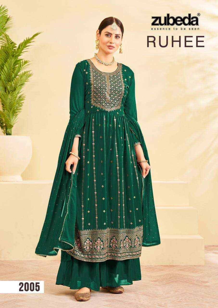 Ruhee By Zubeda 2001 To 2006 Series Beautiful Summer Collection Pakisatni Suits Stylish Fancy Colorful Casual Wear & Ethnic Wear Georgette Embroidered Dresses At Wholesale Price