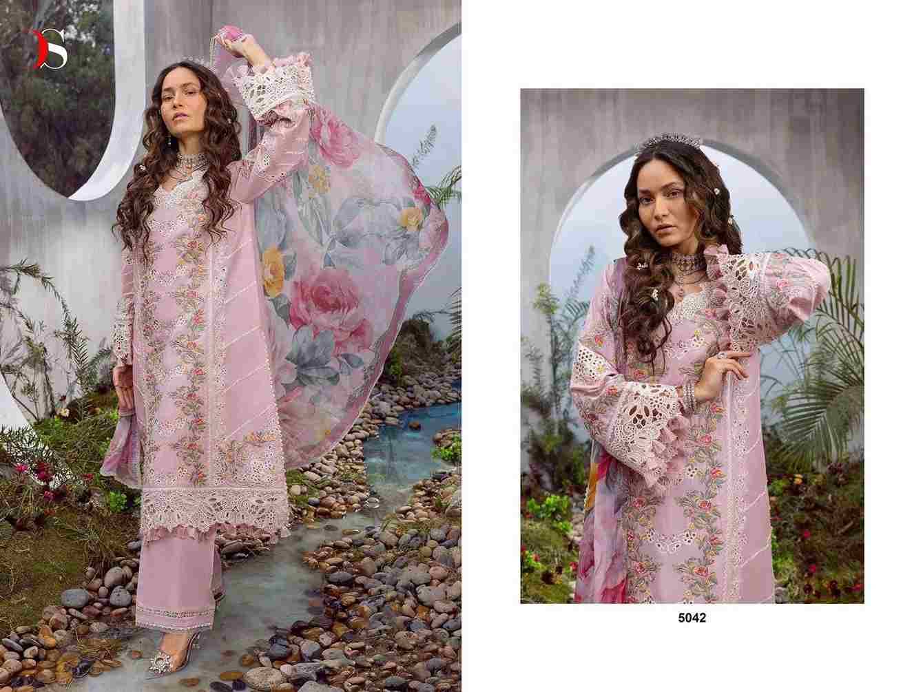 Sana Safinaz Lawn-24 By Deepsy Suits 5041 To 5045 Series Beautiful Pakistani Suits Colorful Stylish Fancy Casual Wear & Ethnic Wear Pure Cotton Dresses At Wholesale Price