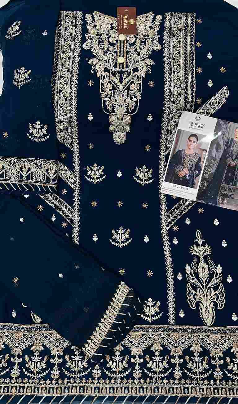 Mahnur Hit Design 105 By Mahnur Fashion Designer Pakistani Suits Beautiful Fancy Stylish Colorful Party Wear & Occasional Wear Georgette Embroidery Dresses At Wholesale Price