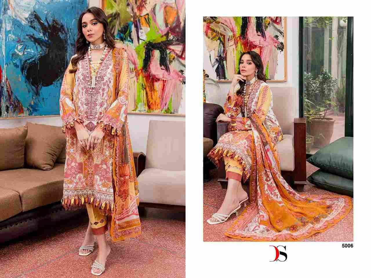 Jade Bliss Lawn-24 By Deepsy Suits 5001 To 5008 Series Designer Pakistani Suits Beautiful Stylish Fancy Colorful Party Wear & Occasional Wear Pure Cotton Dresses At Wholesale Price
