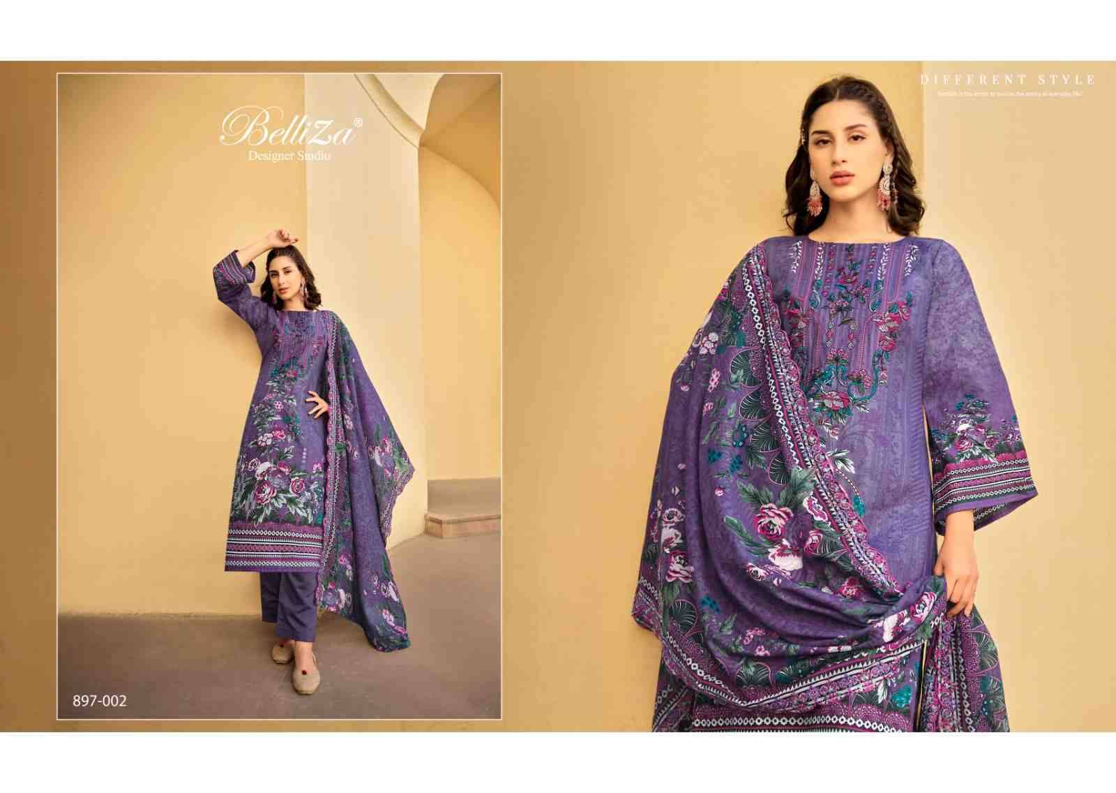 Guzarish Vol-5 By Belliza 897-001 To 897-008 Series Beautiful Stylish Festive Suits Fancy Colorful Casual Wear & Ethnic Wear & Ready To Wear Pure Cotton Digital Print Dresses At Wholesale Price